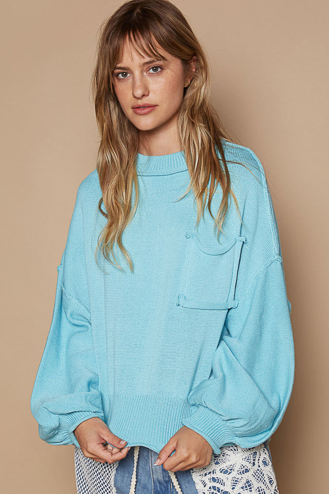 
                  
                    Load image into Gallery viewer, Bella Sweater (Baby Blue|Pink)
                  
                