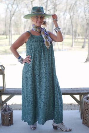 
                  
                    Load image into Gallery viewer, Emerald Gypsy Eye See You Dress
                  
                