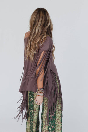 
                  
                    Load image into Gallery viewer, Showstopper Fringe Top (Mocha)
                  
                
