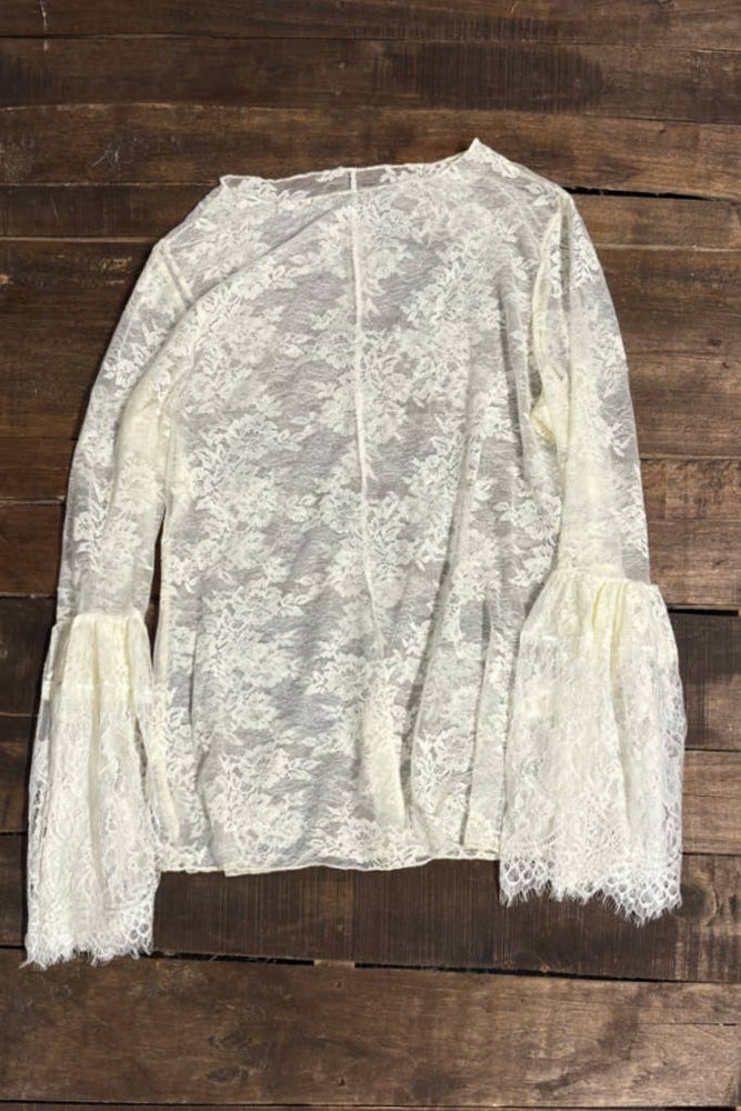 
                  
                    Load image into Gallery viewer, Garden Tea Lace Top
                  
                