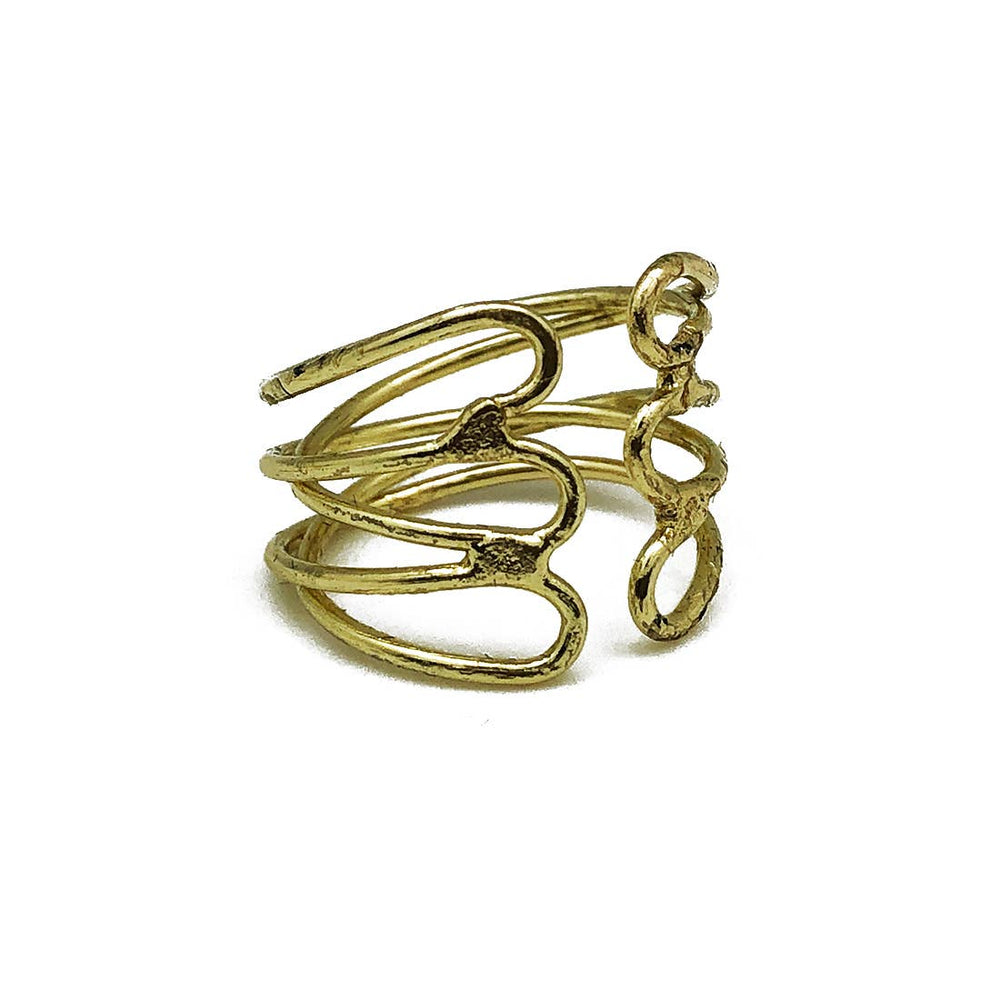 Open Loops Cuff Ring