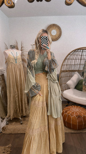 
                  
                    Load image into Gallery viewer, Pandora Wide Leg Pants (Mint)
                  
                