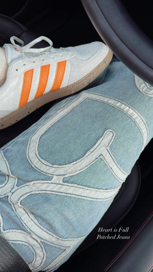 
                  
                    Load image into Gallery viewer, Heart is Full Patched Jeans
                  
                