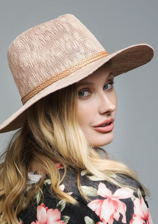 
                  
                    Load image into Gallery viewer, Nubby Panama Hat (Blush)
                  
                