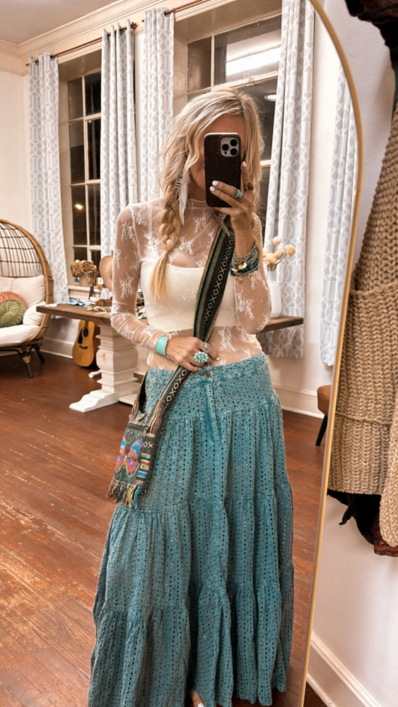 
                  
                    Load image into Gallery viewer, Artic Blue Maxi Skirt
                  
                