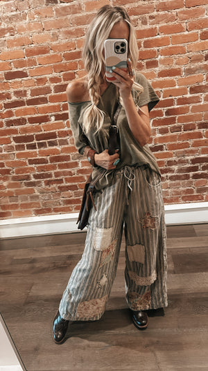 
                  
                    Load image into Gallery viewer, Vintage Moss Moon Dance Tee
                  
                