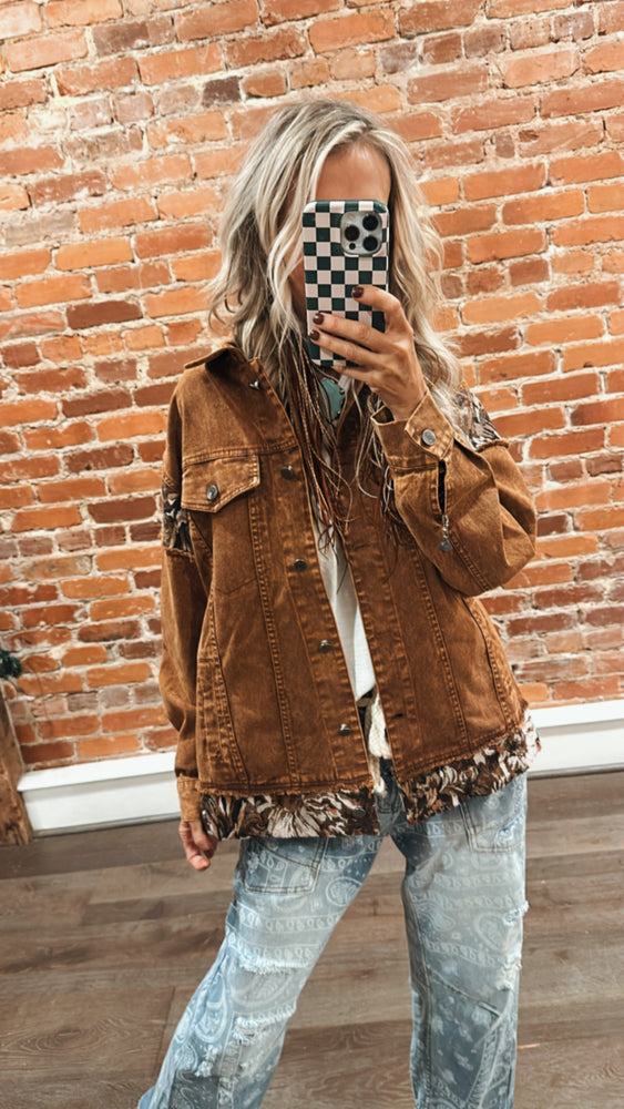 
                  
                    Load image into Gallery viewer, Paisley Denim Jeans
                  
                