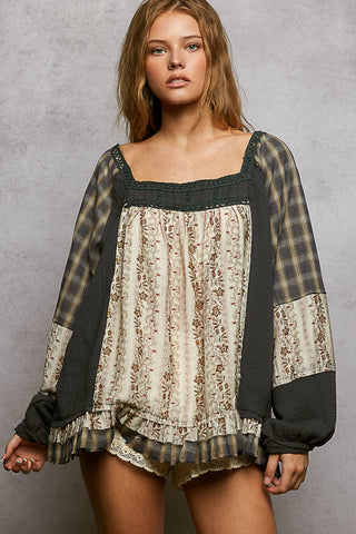 Sweet Escape Top (Charcoal)