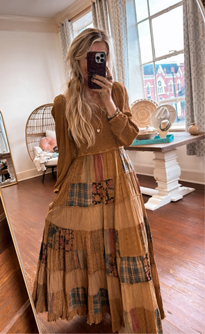 Rustic Bohemian Dress