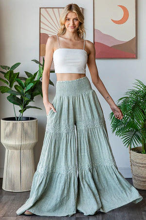 
                  
                    Load image into Gallery viewer, Pandora Wide Leg Pants (Mint)
                  
                