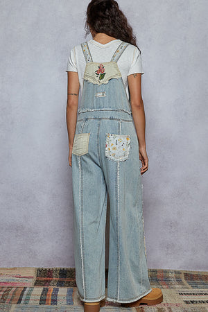 
                  
                    Load image into Gallery viewer, Sweet Pea Embroidered Overalls
                  
                
