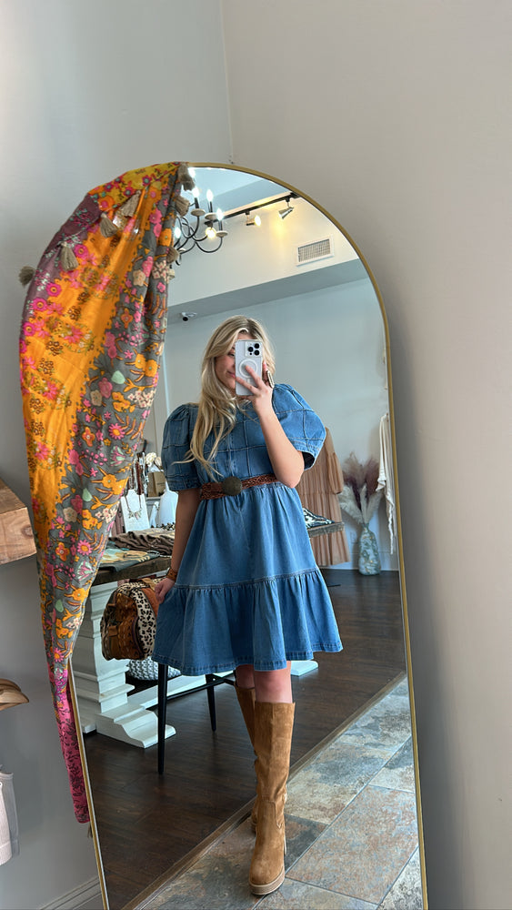
                  
                    Load image into Gallery viewer, Road Ahead Denim Dress
                  
                