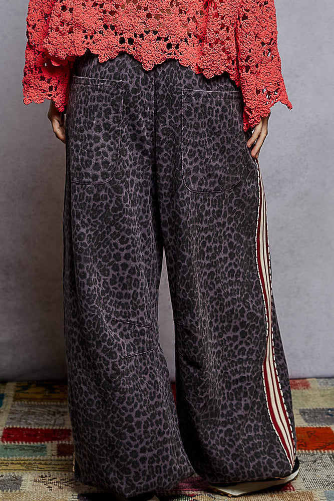 
                  
                    Load image into Gallery viewer, Black Leopard Pants
                  
                