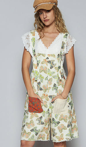 
                  
                    Load image into Gallery viewer, POL Butterfly Overall Shorts
                  
                