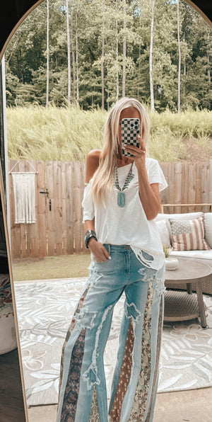 
                  
                    Load image into Gallery viewer, Vintage Tie Jeans
                  
                