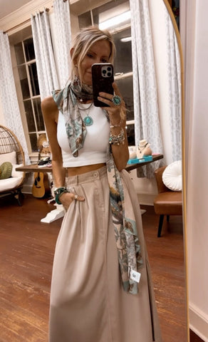 Wanderer Maxi Skirt (latte)