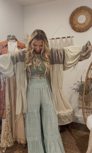 
                  
                    Load image into Gallery viewer, Pandora Wide Leg Pants (Mint)
                  
                