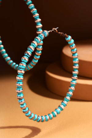 
                  
                    Load image into Gallery viewer, Around The World Patina Hoop Earrings
                  
                