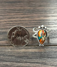 
                  
                    Load image into Gallery viewer, Tear Drop Gemstone Ring
                  
                