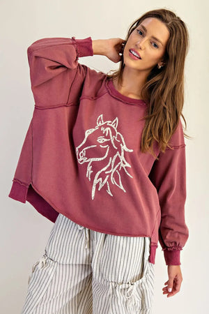 
                  
                    Load image into Gallery viewer, Rodeo Love Pullover
                  
                