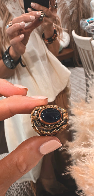 
                  
                    Load image into Gallery viewer, Lyla Stone Adjustable Ring
                  
                