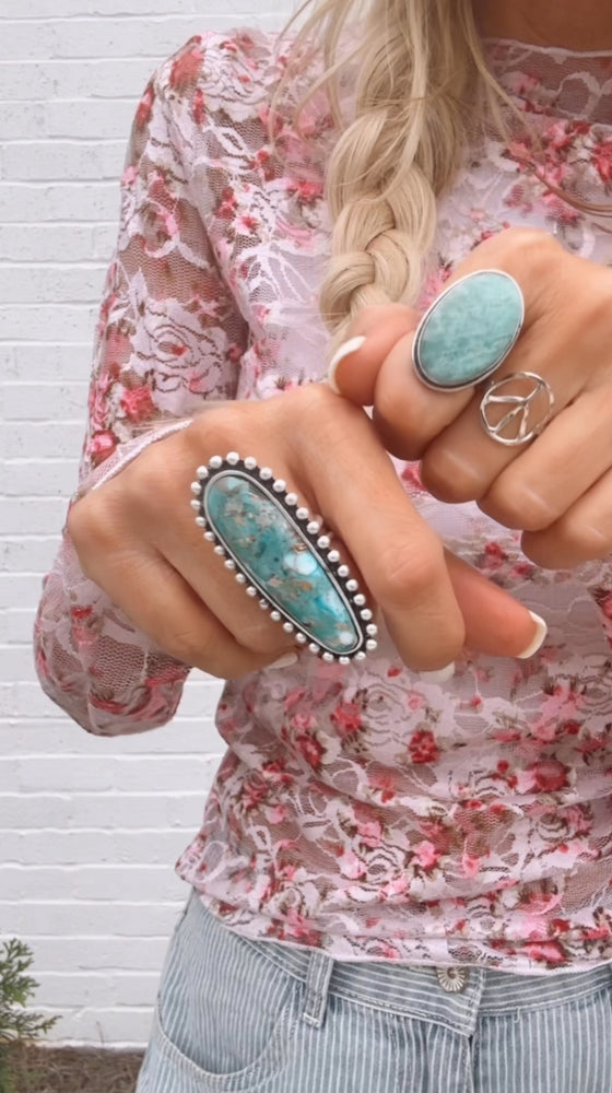 
                  
                    Load image into Gallery viewer, Amazonite Kashi Ring
                  
                