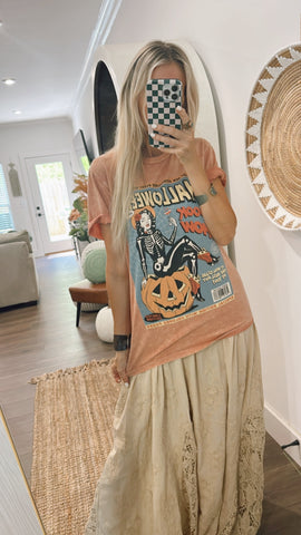 Halloween Tee (Coral)