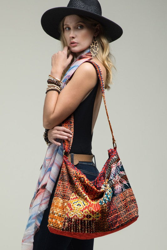 
                  
                    Load image into Gallery viewer, Patchwork Hand Stitched Bag
                  
                