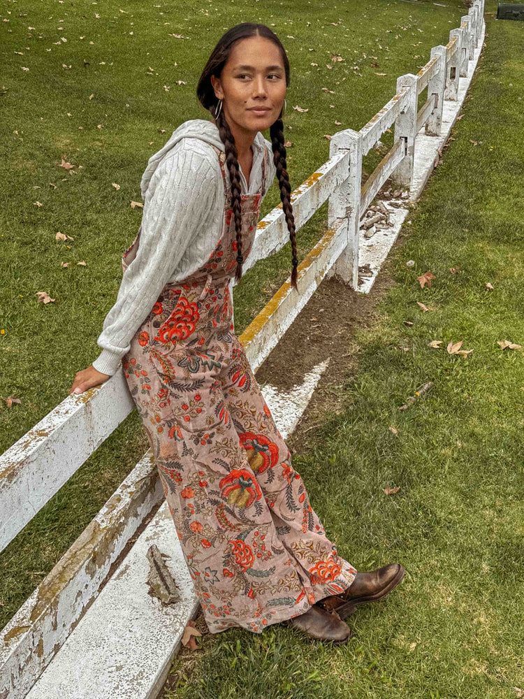 
                  
                    Load image into Gallery viewer, Organic Cotton Velvet Overalls - Lavender Fog
                  
                