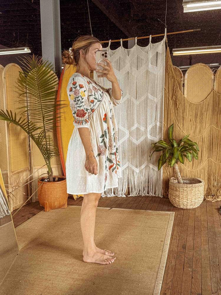 
                  
                    Load image into Gallery viewer, Dreaming in Flowers Embroidered Dress
                  
                