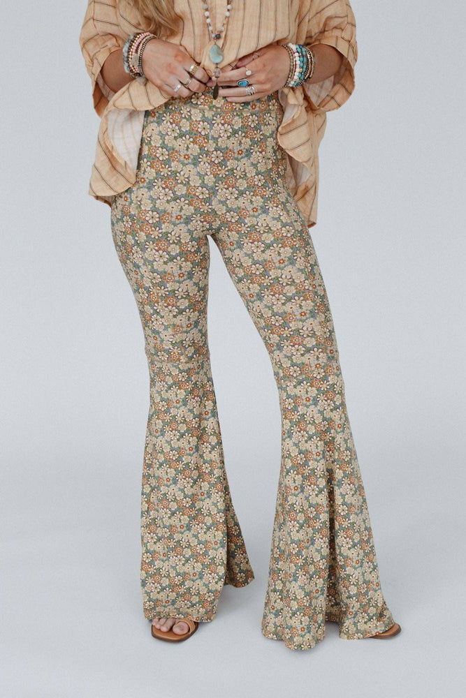 
                  
                    Load image into Gallery viewer, Dream in Flowers Flare Pants
                  
                