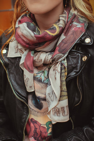 Friendship and Truth Bohemian Scarf