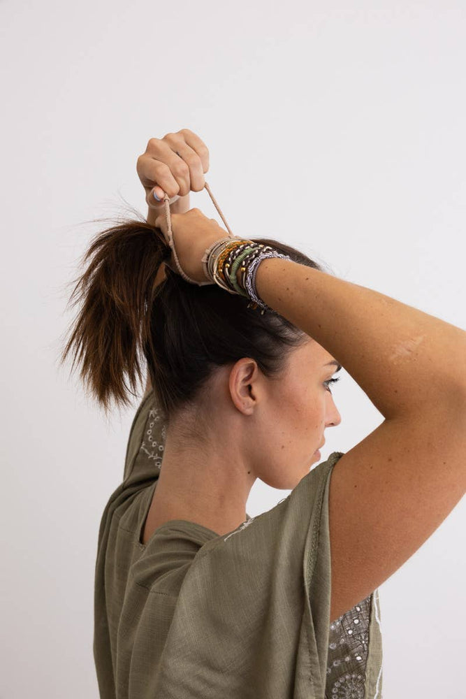 
                  
                    Load image into Gallery viewer, Bohemian Stackable Hair Tie or Bracelet Set
                  
                