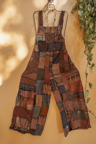 Sunrise Patchwork Overalls