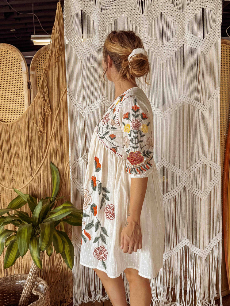 
                  
                    Load image into Gallery viewer, Dreaming in Flowers Embroidered Dress
                  
                