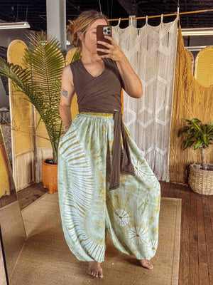 
                  
                    Load image into Gallery viewer, Earthy + Colorful Yoga Pants
                  
                