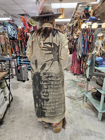 Indian Warrior Duster (Necklace/Collar is removable)