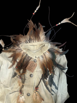 
                  
                    Load image into Gallery viewer, Indian Warrior Duster (Necklace/Collar is removable)
                  
                