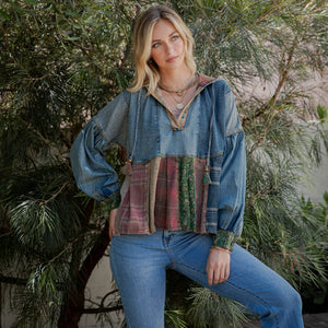 
                  
                    Load image into Gallery viewer, Friendship Patchwork Pullover
                  
                