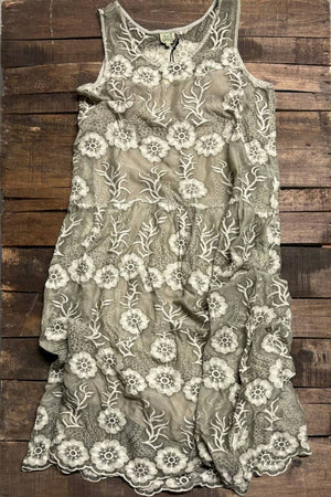 
                  
                    Load image into Gallery viewer, Jaded Gypsy Garden Bliss Dress - Vintage Stone
                  
                