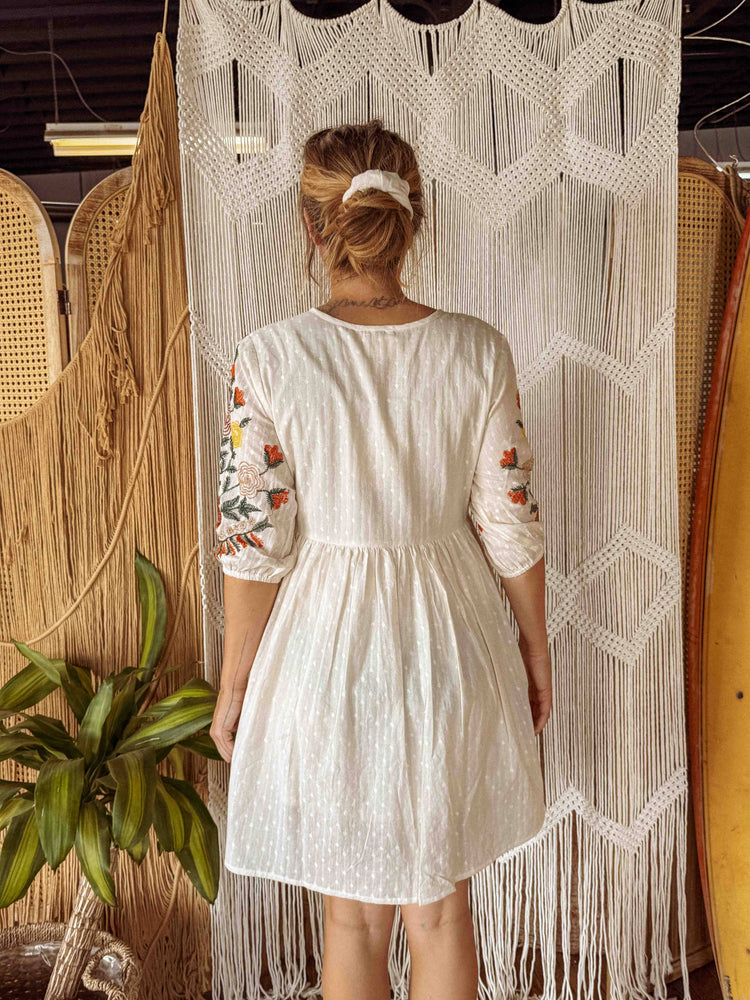 
                  
                    Load image into Gallery viewer, Dreaming in Flowers Embroidered Dress
                  
                