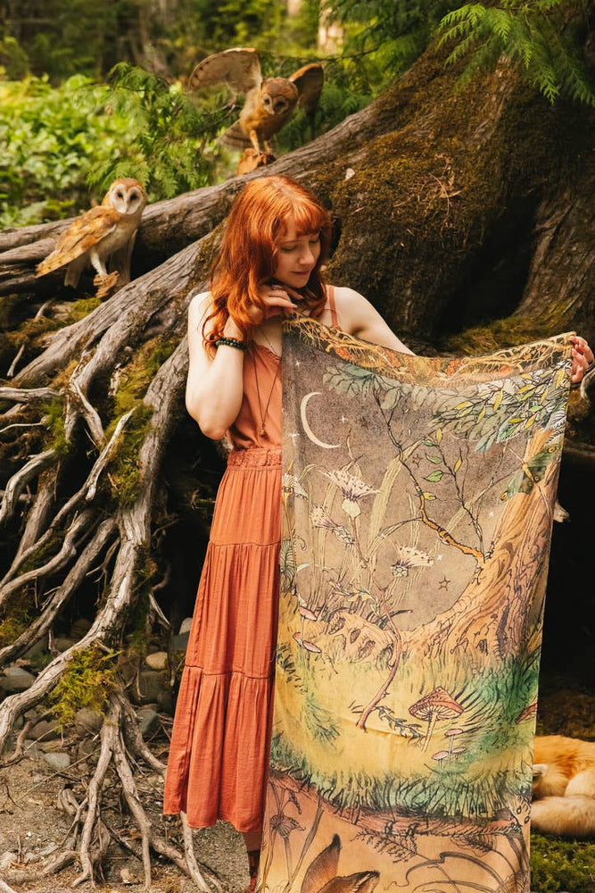 
                  
                    Load image into Gallery viewer, Woodland Wisdom Bohemian Scarf
                  
                