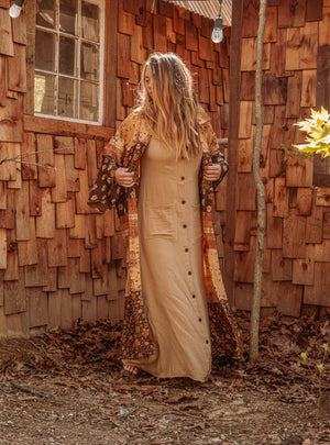 
                  
                    Load image into Gallery viewer, Desert Silk Maxi Shirt (Dress + Duster)
                  
                