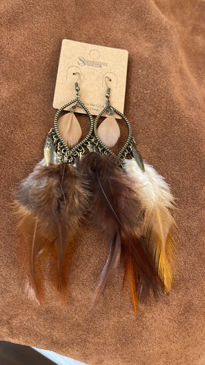 
                  
                    Load image into Gallery viewer, Forever Free Feather Earrings
                  
                
