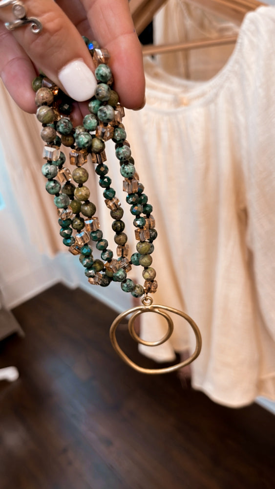 
                  
                    Load image into Gallery viewer, It Takes Two Necklace (sage)
                  
                