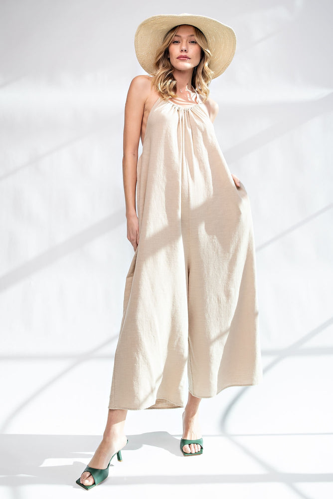 
                  
                    Load image into Gallery viewer, Love it or Leave it Jumpsuit (Khaki)
                  
                