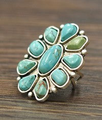 
                  
                    Load image into Gallery viewer, Navajo Turquoise Ring
                  
                