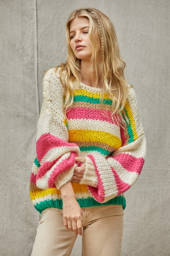 
                  
                    Load image into Gallery viewer, Seeing Stripes Sweater
                  
                