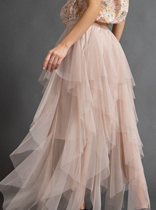 
                  
                    Load image into Gallery viewer, Ballerina Tulle Skirt (Nude)
                  
                