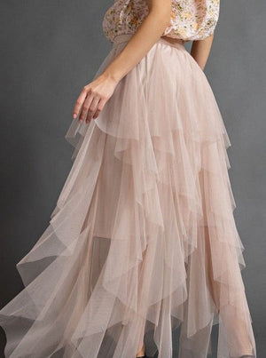 
                  
                    Load image into Gallery viewer, Ballerina Tulle Skirt (Nude)
                  
                